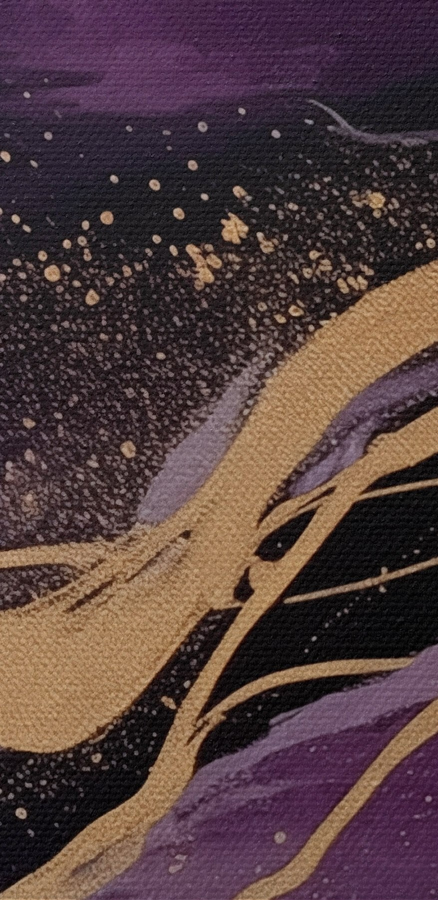 Vagues abstraites dans des tons profonds