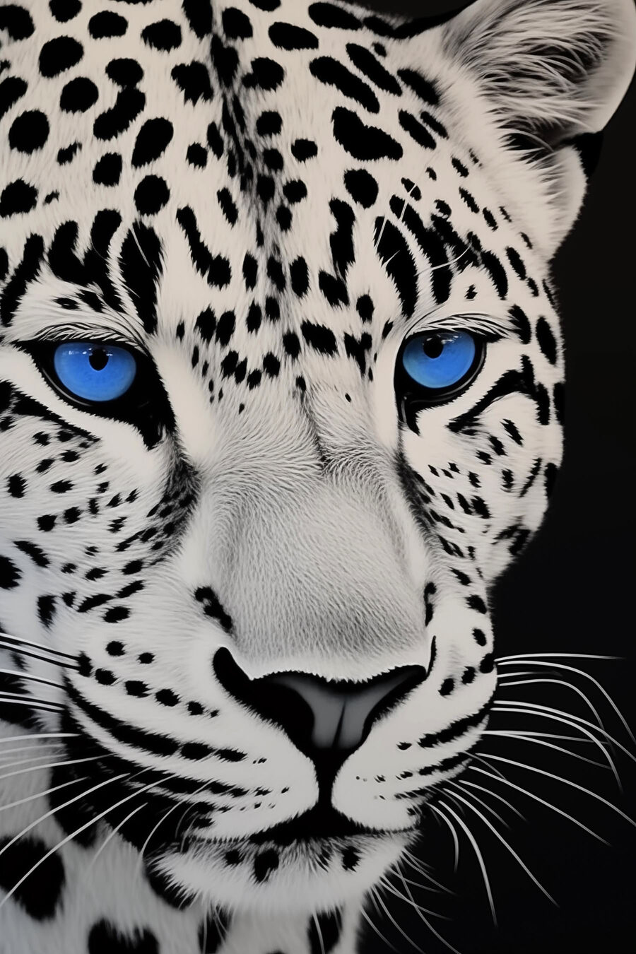 Une beauté saisissante en noir et blanc