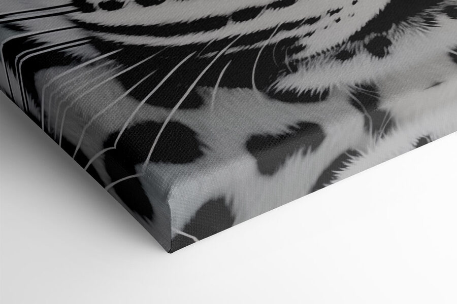 Une beauté saisissante en noir et blanc