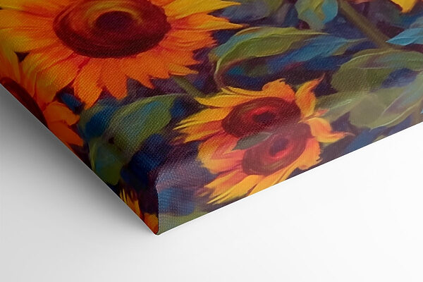 Peinture de tournesols dans un champ Peinture de tournesols dans un champ