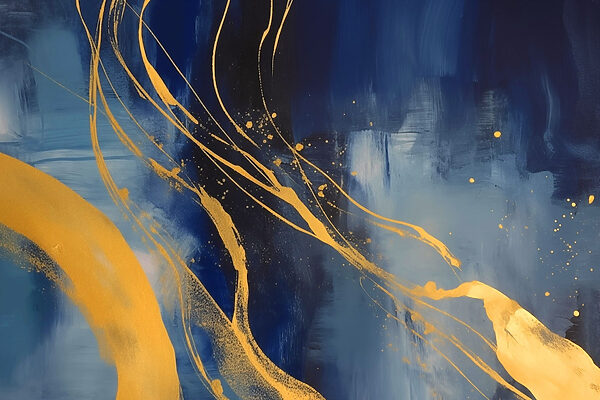 Peinture bleue et jaune Peinture bleue et jaune