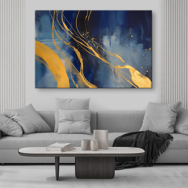 Peinture bleue et jaune Peinture bleue et jaune
