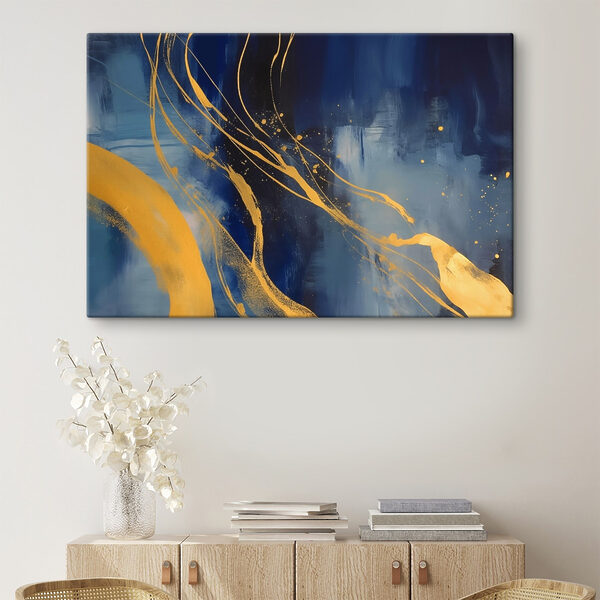Peinture bleue et jaune Peinture bleue et jaune