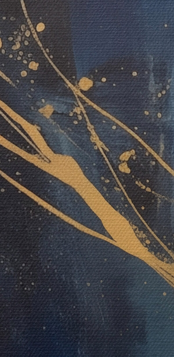 Peinture bleue et jaune Peinture bleue et jaune