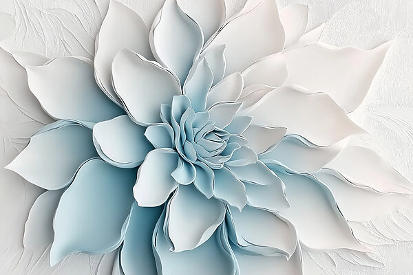 Fleur blanche en papier Fleur blanche en papier