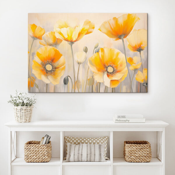 Peinture de fleurs jaunes Peinture de fleurs jaunes