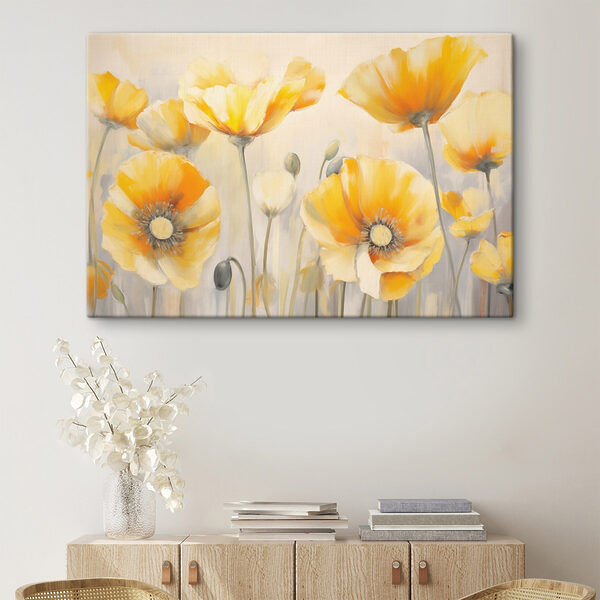 Peinture de fleurs jaunes Peinture de fleurs jaunes