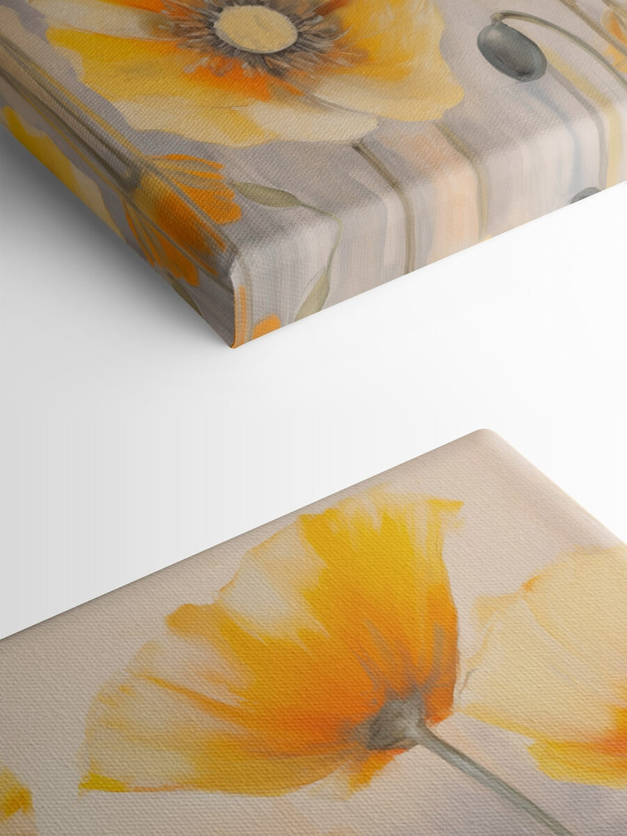 Peinture de fleurs jaunes