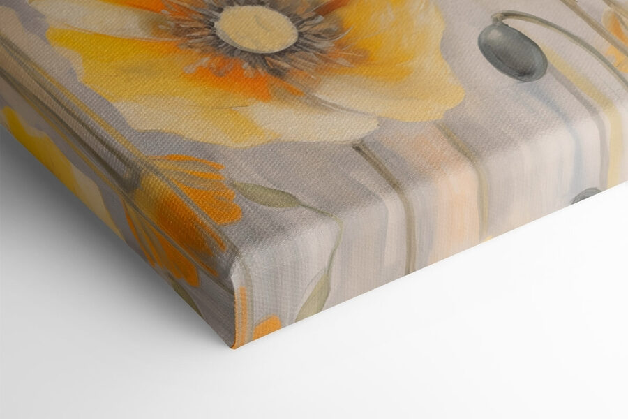 Peinture de fleurs jaunes