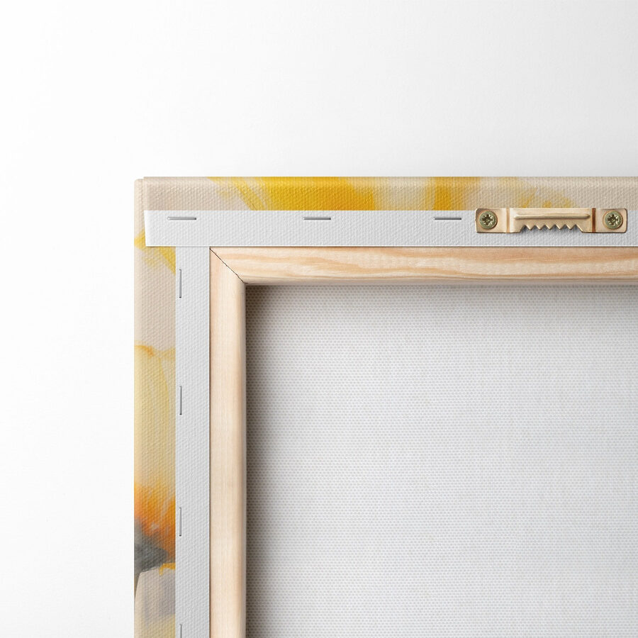Peinture de fleurs jaunes