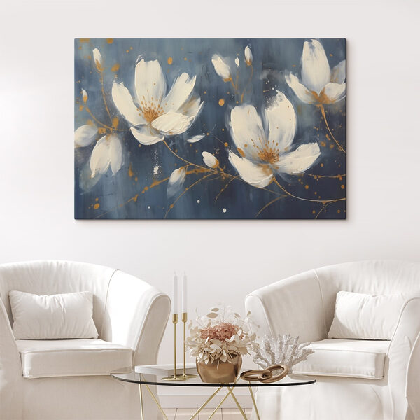 Peinture de fleurs blanches Peinture de fleurs blanches