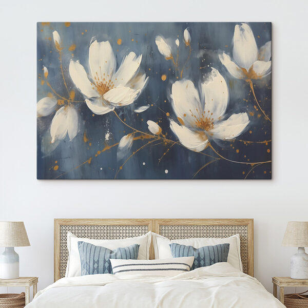 Peinture de fleurs blanches Peinture de fleurs blanches