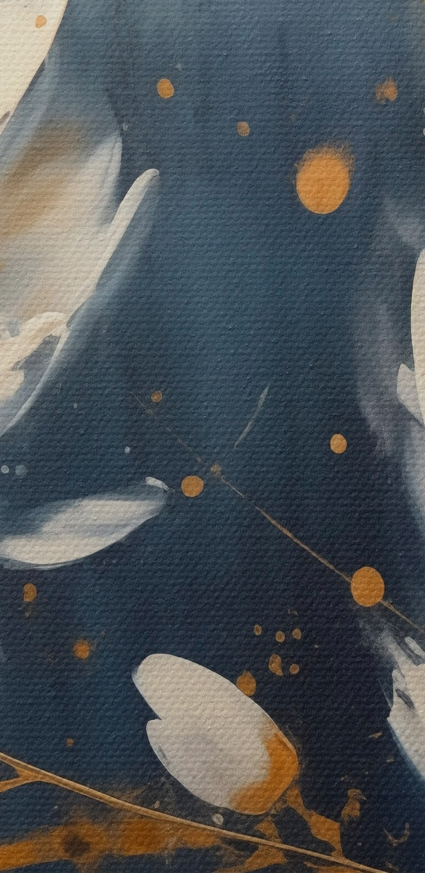 Peinture de fleurs blanches