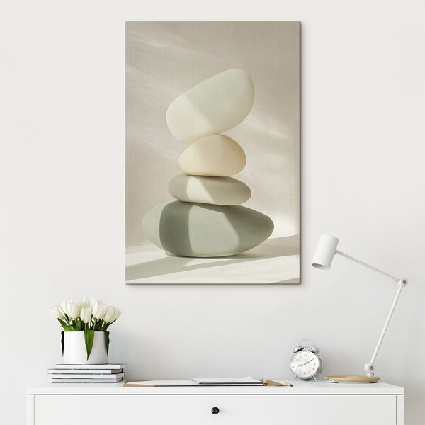 Pile de pierres sur une table Pile de pierres sur une table