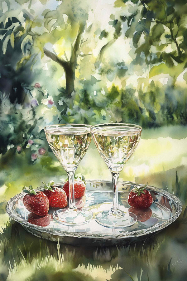 Boissons rafraîchissantes de l'après-midi avec des fraises Boissons rafraîchissantes de l'après-midi avec des fraises