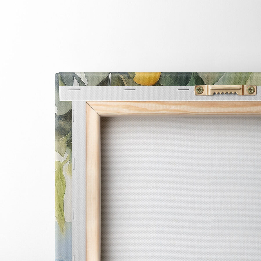 Canvas prints Glass of ice and oranges