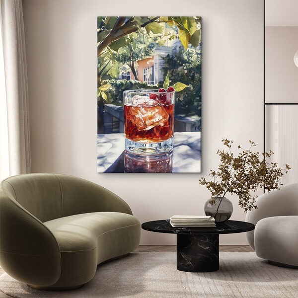 Verre de glace et cerises Verre de glace et cerises