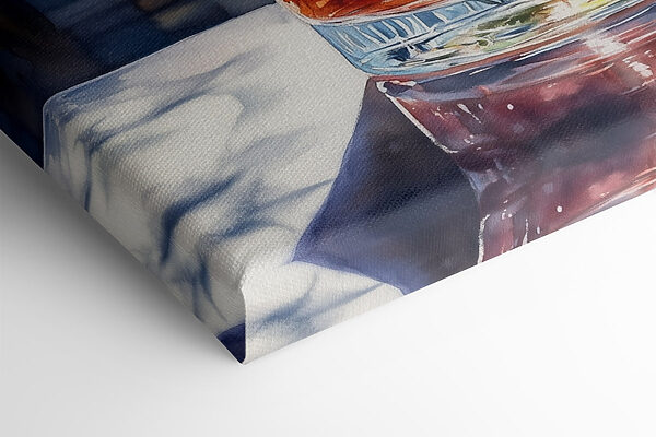 Verre de glace et cerises Verre de glace et cerises