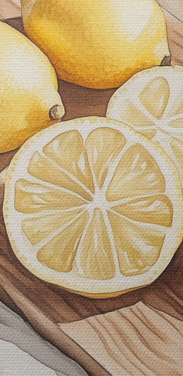 Citrons et tranches sur une planche en bois Citrons et tranches sur une planche en bois