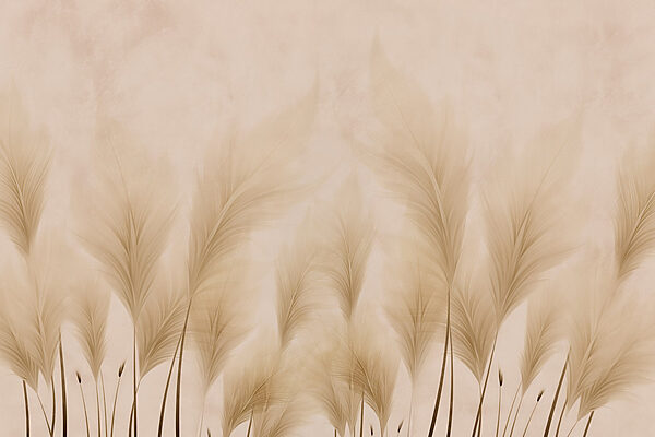 Groupe de plumes sur fond beige Groupe de plumes sur fond beige