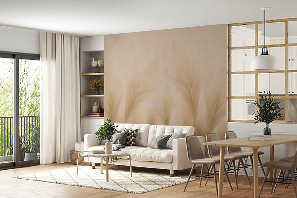 Groupe de plumes sur fond beige Groupe de plumes sur fond beige