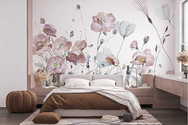 Peinture de fleurs roses Peinture de fleurs roses