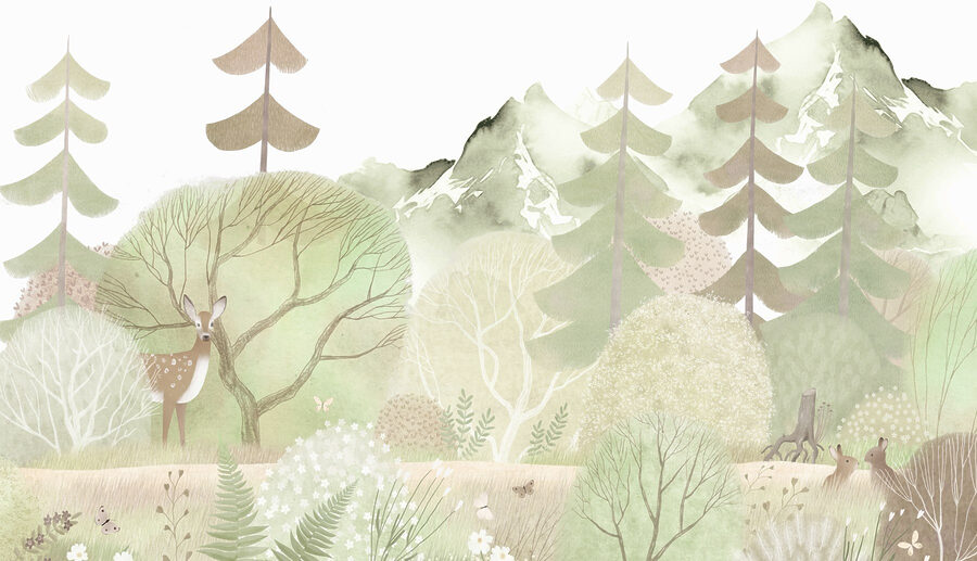 Cerf dans une forêt