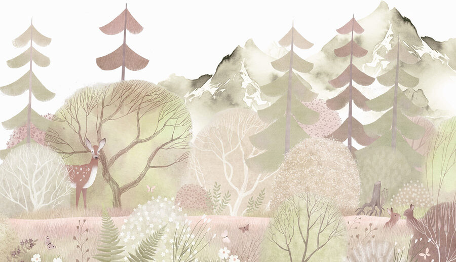Cerf dans une forêt