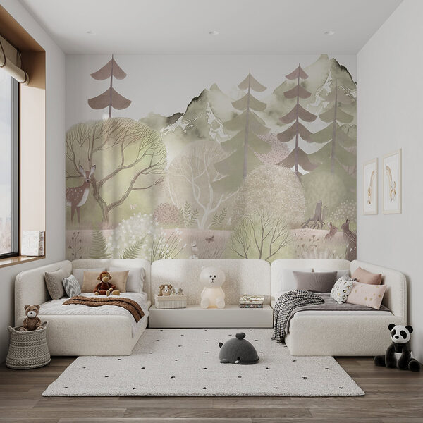 Cerf dans une forêt Cerf dans une forêt
