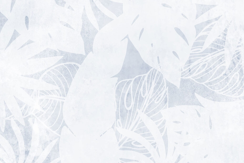 Motif de feuilles blanches sur une surface blanche Motif de feuilles blanches sur une surface blanche