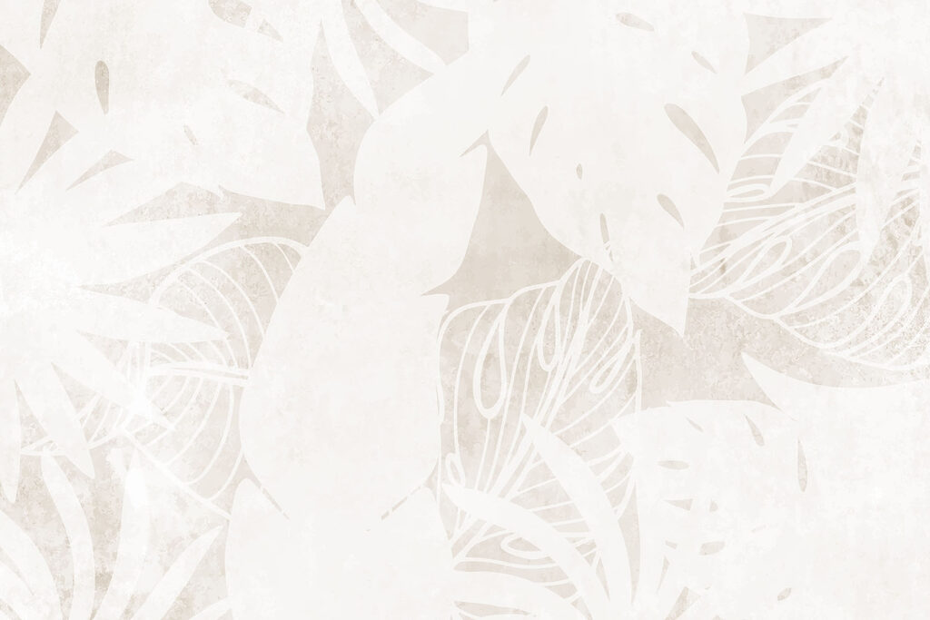 Motif de feuilles blanches sur une surface blanche Motif de feuilles blanches sur une surface blanche