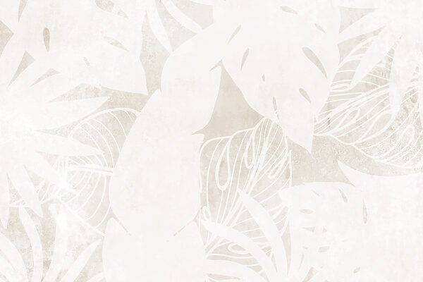 Motif de feuilles blanches sur une surface blanche Motif de feuilles blanches sur une surface blanche