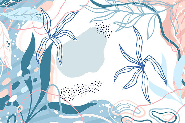 Motif floral bleu et rose Motif floral bleu et rose