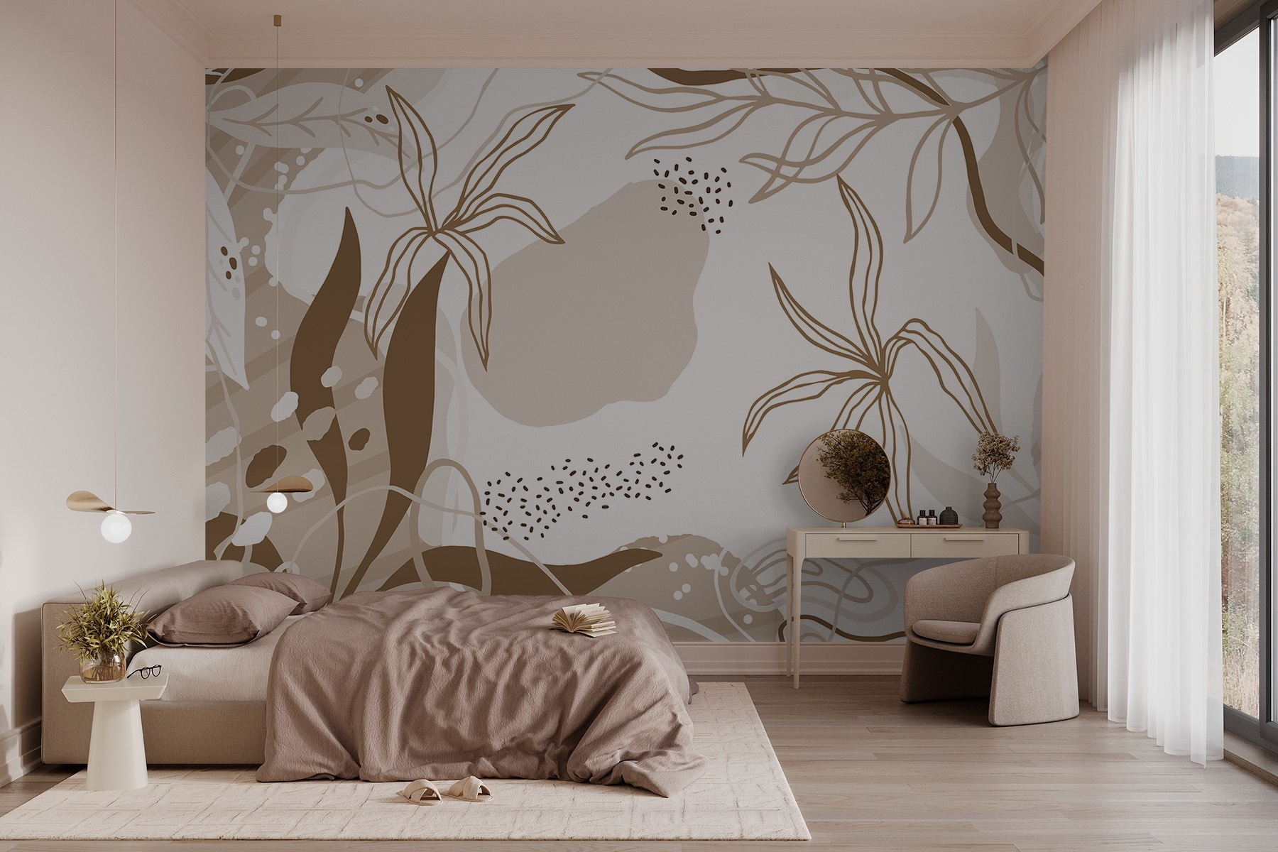 Natural patterns in soft tones