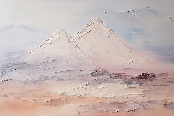 Peinture d'une chaîne de montagnes Peinture d'une chaîne de montagnes