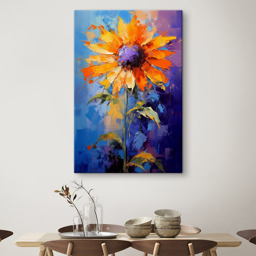 Peinture d'un tournesol Peinture d'un tournesol