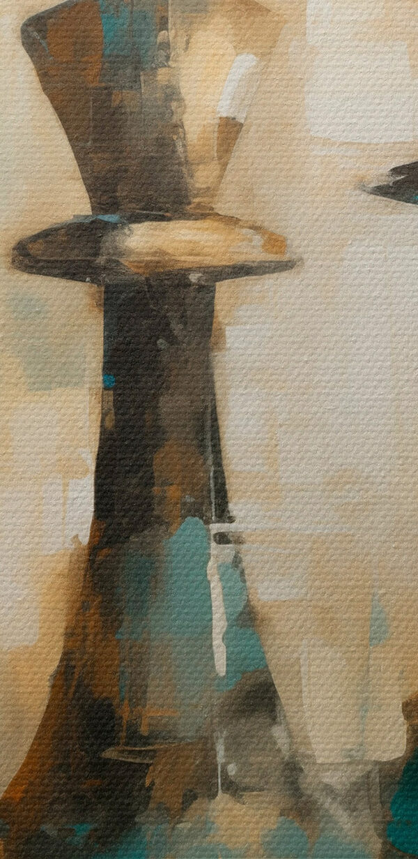 Peinture de pièces d'échecs Peinture de pièces d'échecs