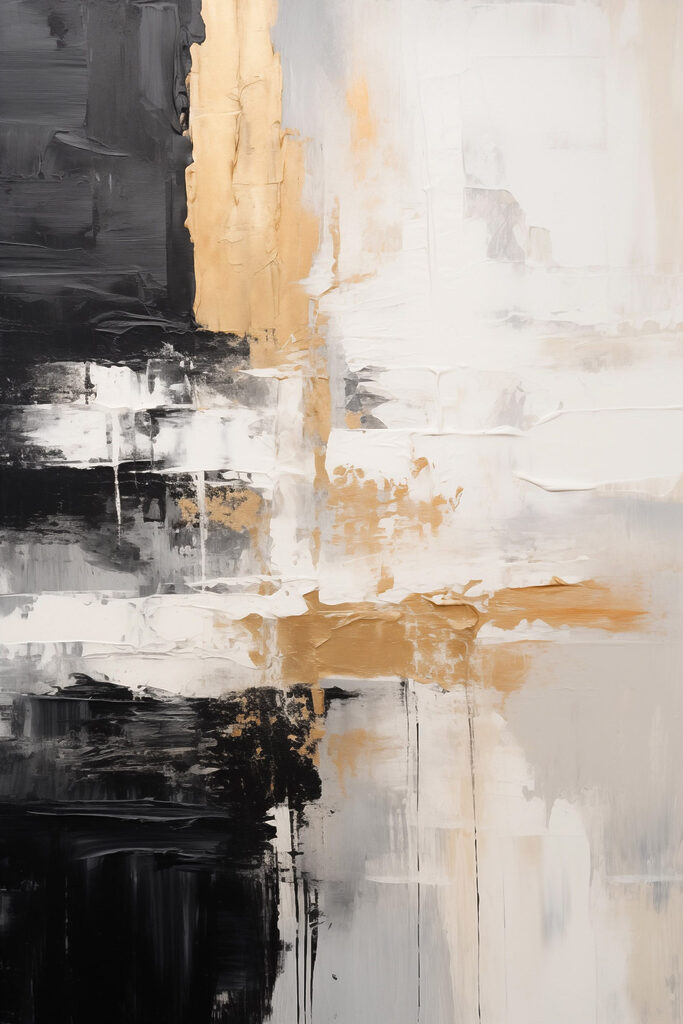 Black and white painting