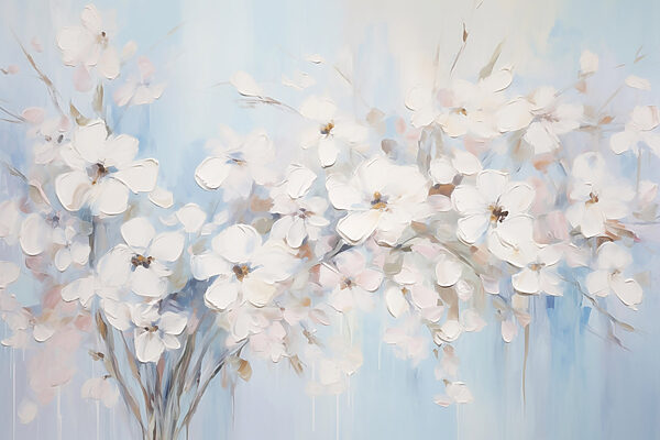 Peinture de fleurs blanches Peinture de fleurs blanches