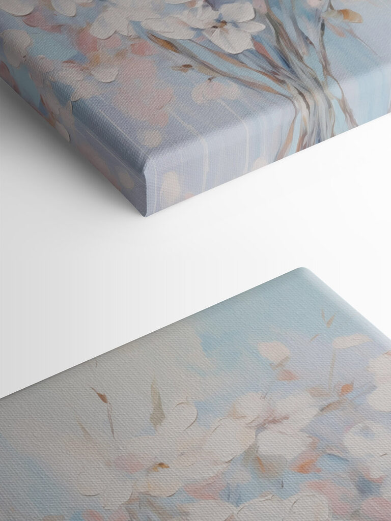 Painting of white flowers