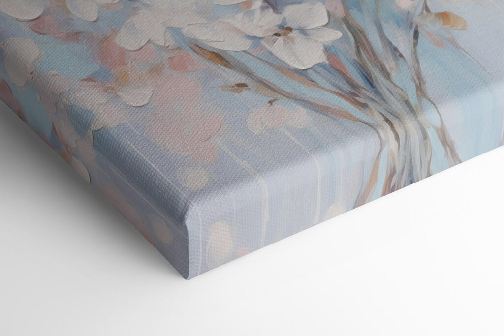 Painting of white flowers