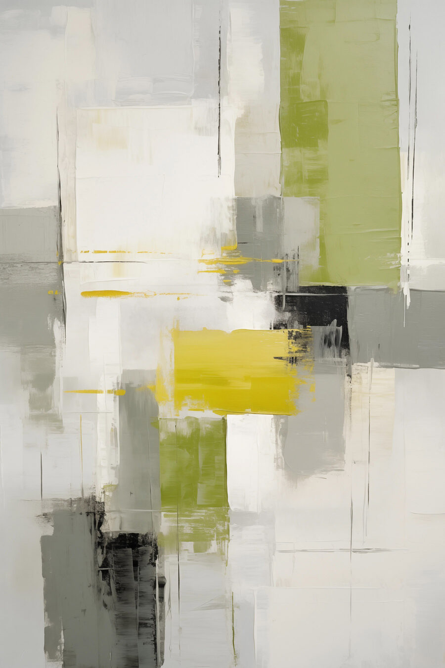 Peinture d'un art gris et jaune Peinture d'un art gris et jaune