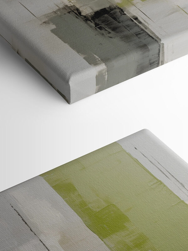 Peinture d'un art gris et jaune Peinture d'un art gris et jaune