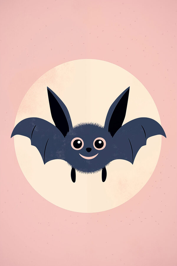 Dessin humoristique d'une chauve-souris Dessin humoristique d'une chauve-souris