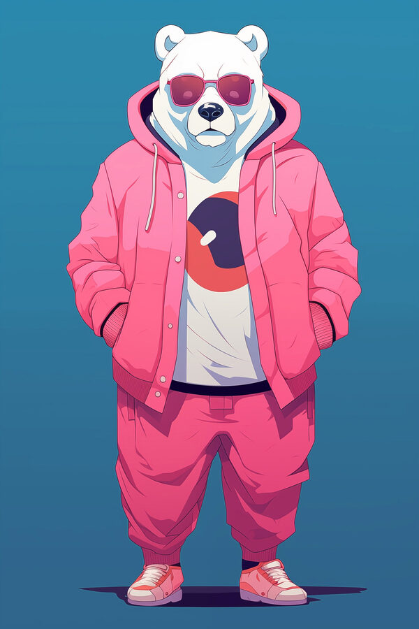 Personne portant un sweat à capuche rose et une veste rose Personne portant un sweat à capuche rose et une veste rose