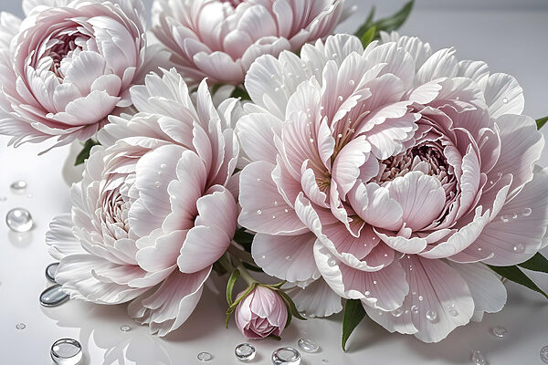 Groupe de fleurs roses Groupe de fleurs roses