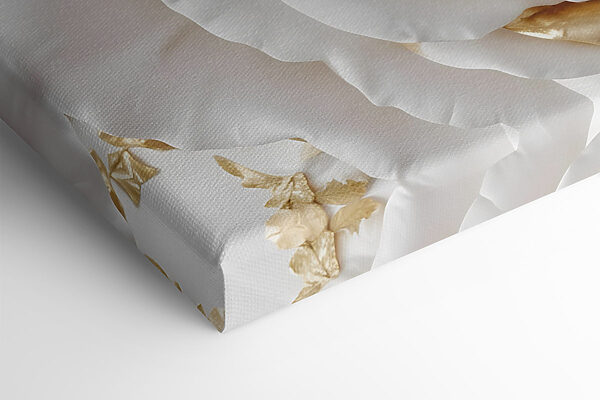 Art floral exquis en blanc et or Art floral exquis en blanc et or