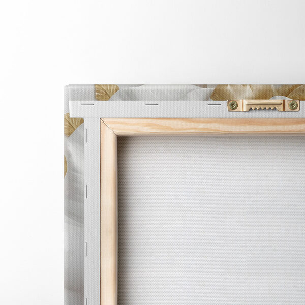 Art floral exquis en blanc et or Art floral exquis en blanc et or