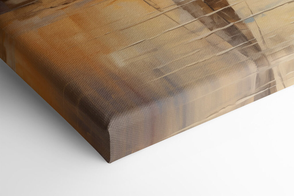 Painting of a sailboat on a calm lake Painting of a sailboat on a calm lake