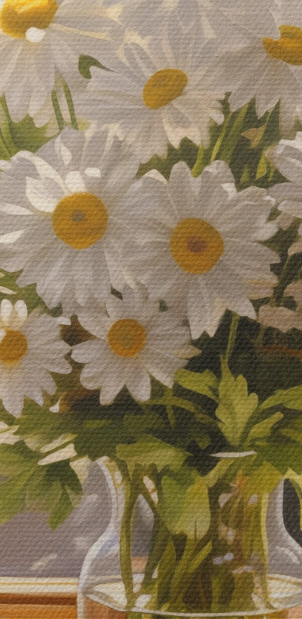 Bouquet de marguerites dans un vase en verre Bouquet de marguerites dans un vase en verre